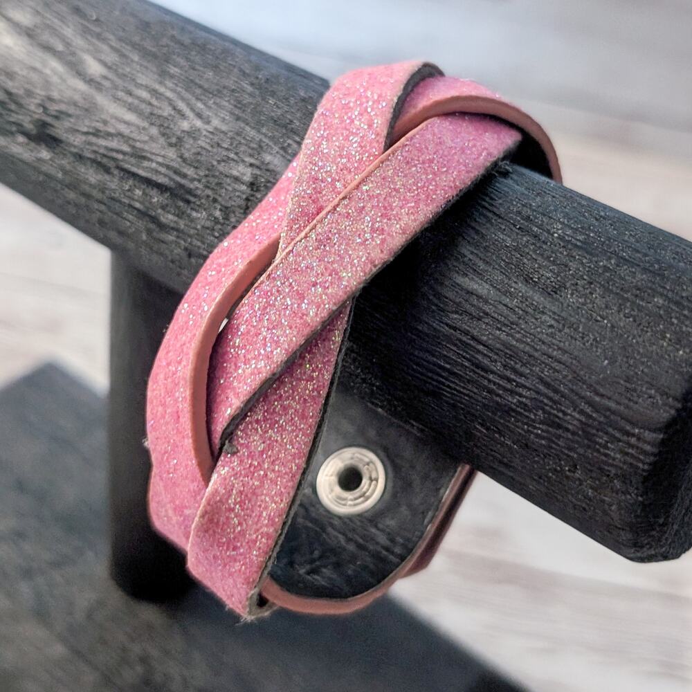 Pink Glitter Bracelet - Fair Condition